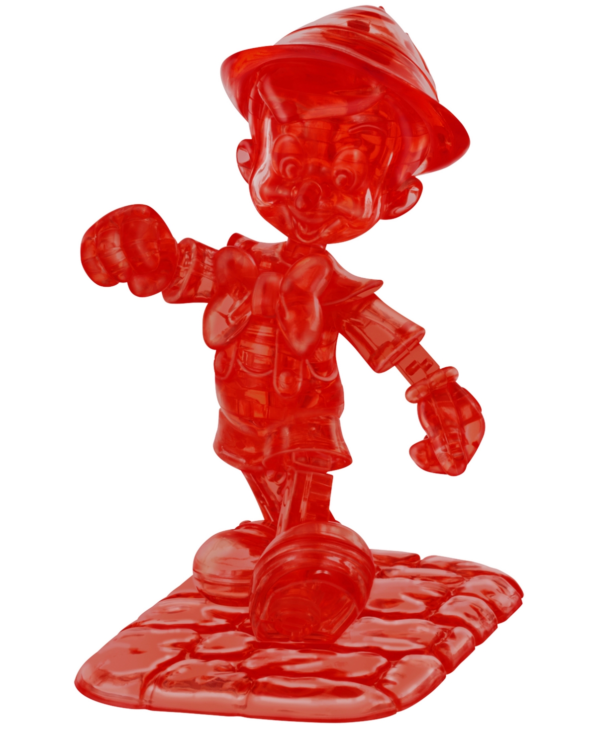 Areyougame Kids' 3d Disney Pinocchio Crystal Puzzle Set, 38 Piece In Red
