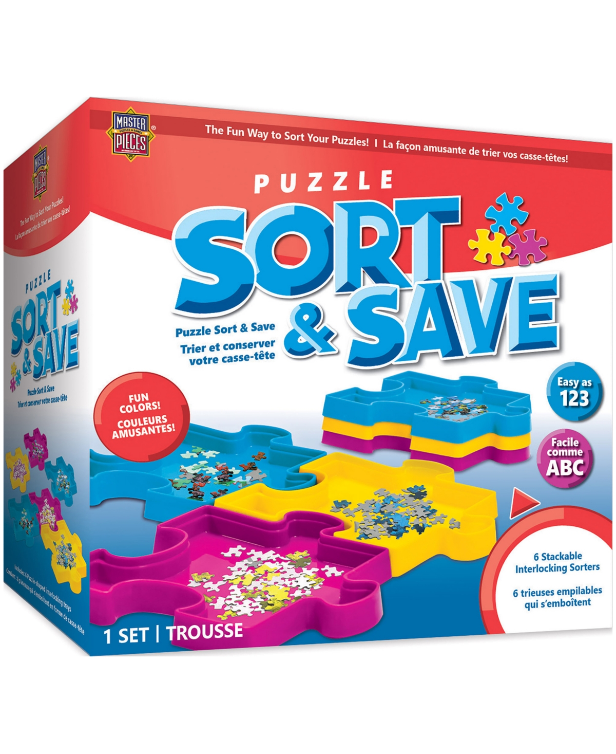 Masterpieces Puzzles Puzzle Sort Save Set, 6 Piece In Multi