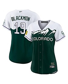 Women's Charlie Blackmon Green Colorado Rockies 2022 City Connect Replica Player Jersey