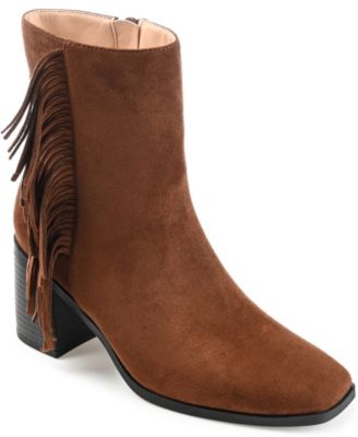 journee collection fringe bootie