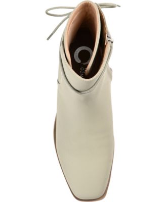 Women's Vannder Stacked Heel Ankle Tie Booties