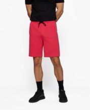 Hugo Boss Monogram Print Relaxed Fit Shorts For Sale - Black Mens