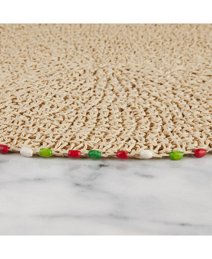 Fiesta Cabo Bead Placemat 15 RND Macy's