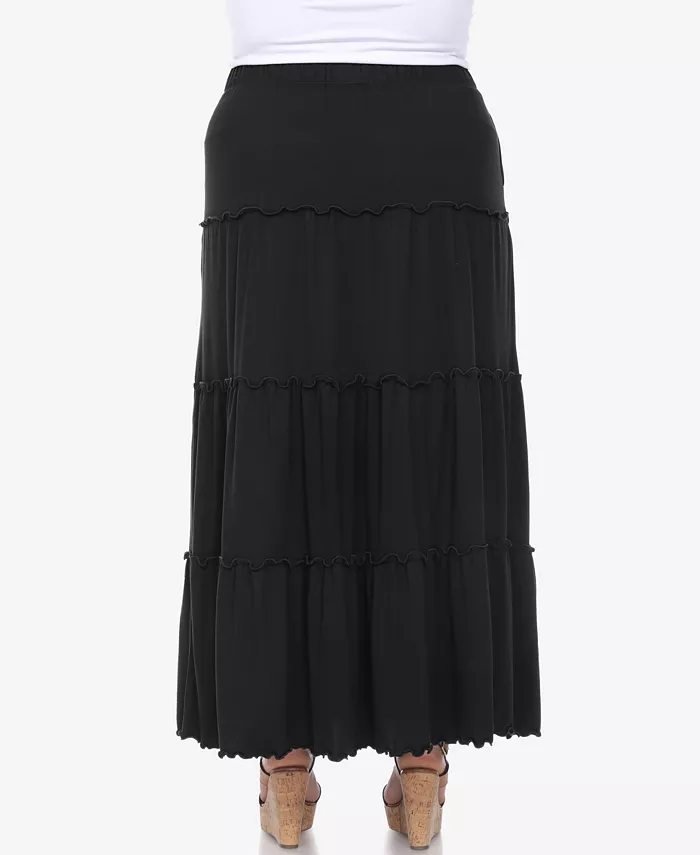 Plus Size Tiered Maxi Skirt - thumbnail 7