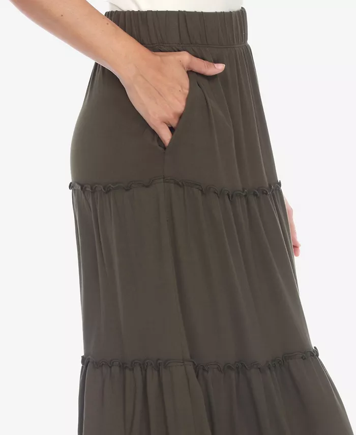 Women's Tiered Maxi Skirt - thumbnail 7