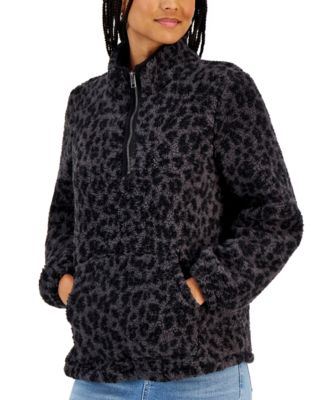 petite sherpa pullover