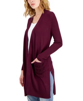 Inc ribbed deals duster cardigan