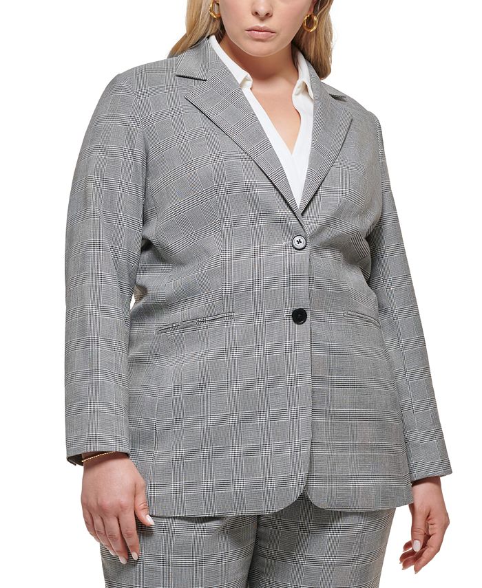 Calvin klein two button blazer discount