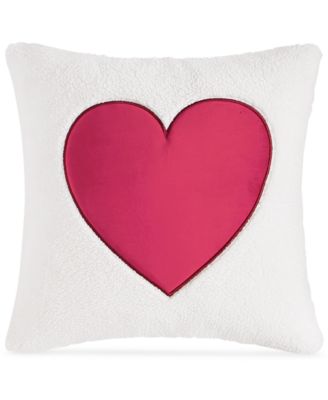 Sherpa Heart Decorative Pillow 18 x 18