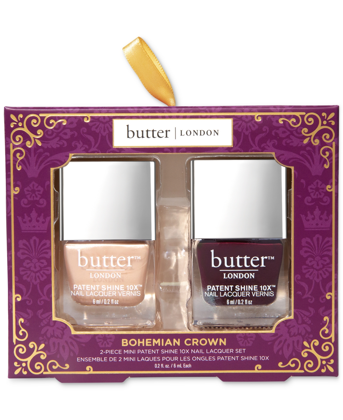 butter London 2-Pc. Bohemian Crown Mini Patent Shine 10X Nail Lacquer Set