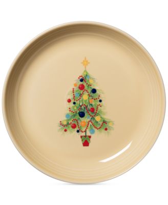 Fiesta - Christmas Tree Luncheon Salad Bowl Plate