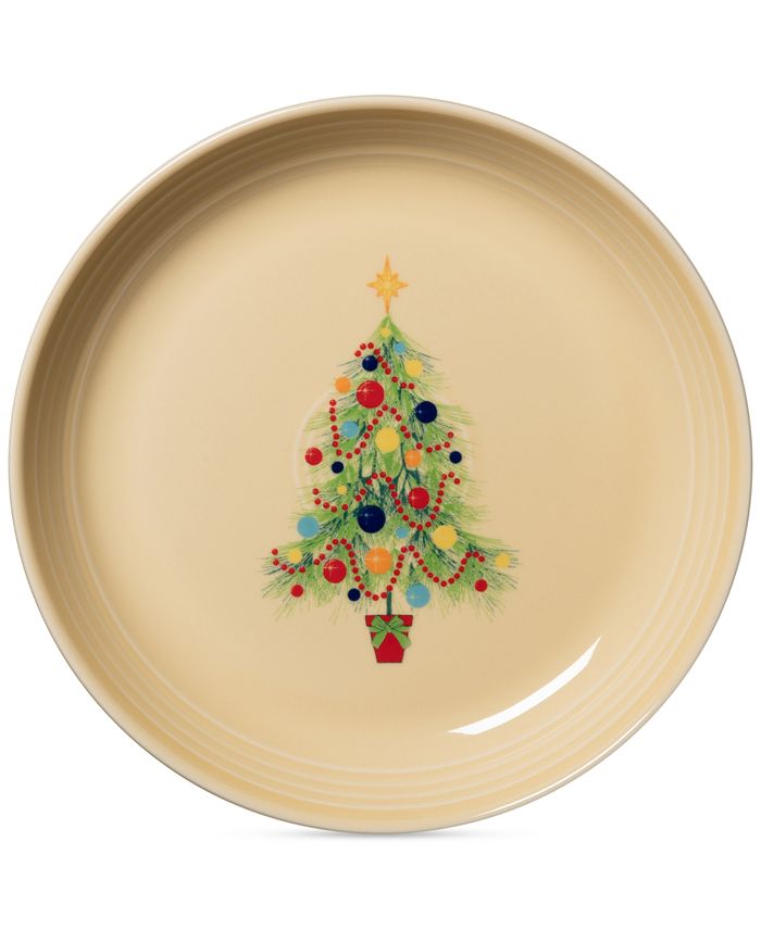 Fiesta Christmas Tree Luncheon Salad Bowl Plate Macy's