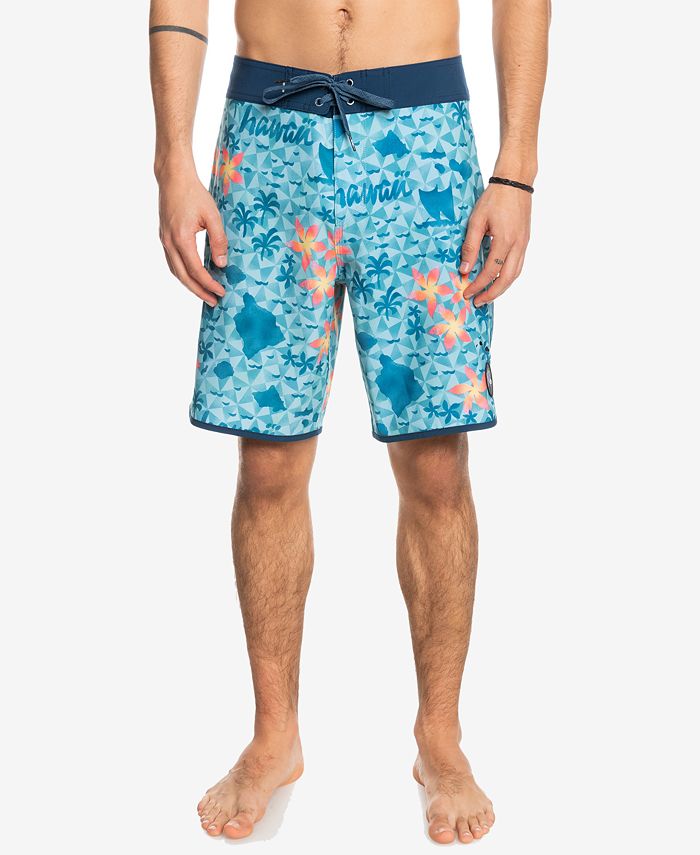 Quiksilver Men's Surfsilk Hawaii Scallop 19" Boardshorts Macy's