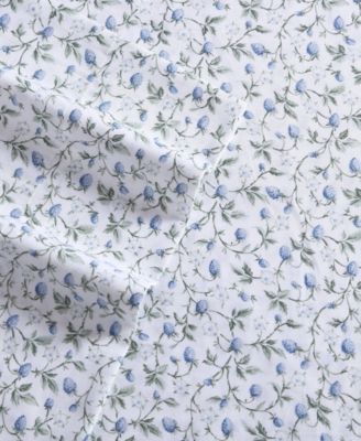 Laura Ashley Bramble Vine Cotton Sateen 4-Pc. Sheet Set, King