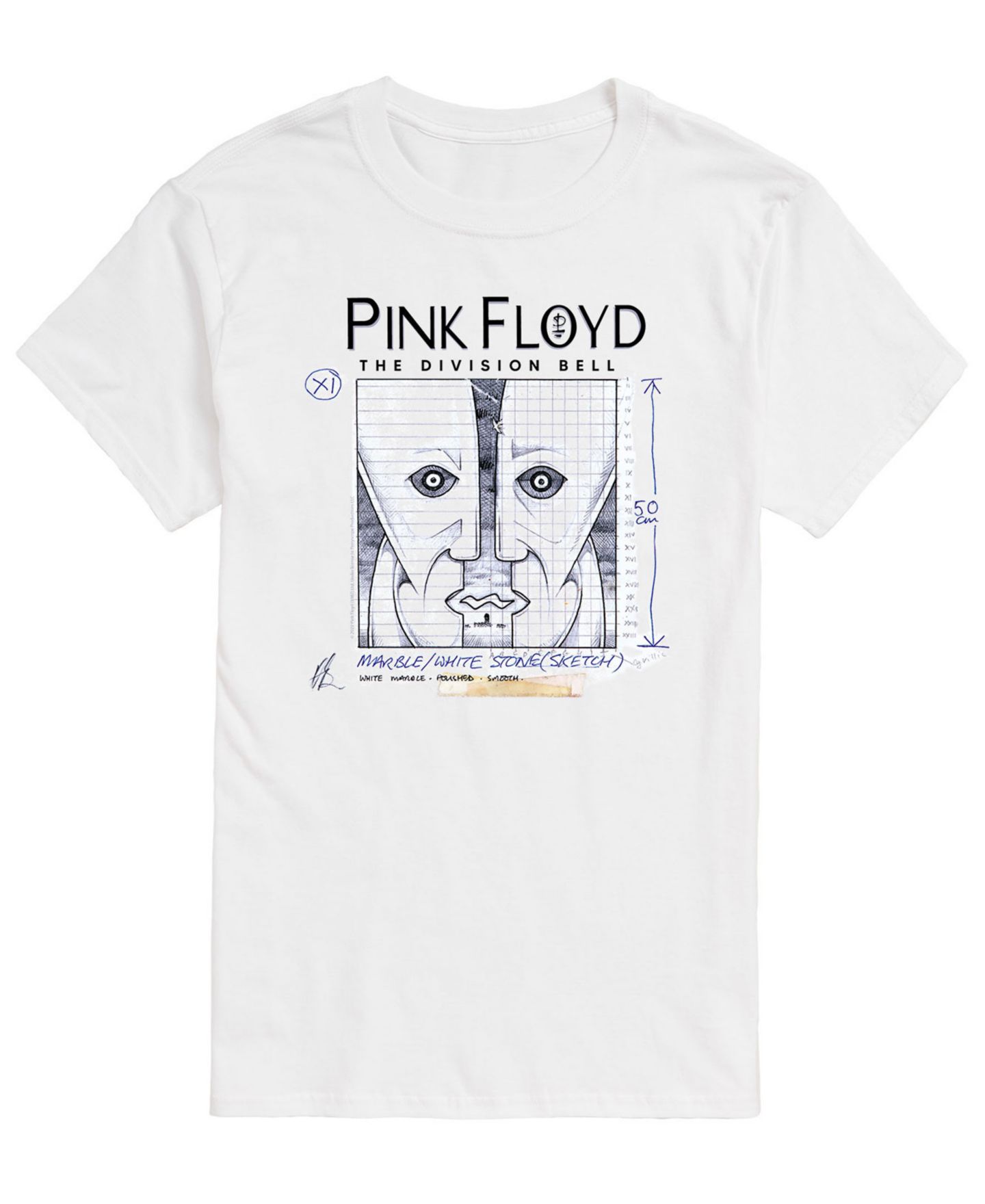 Мужская футболка AIRWAVES Pink Floyd Division Bell, цвет: Белый — фото 1