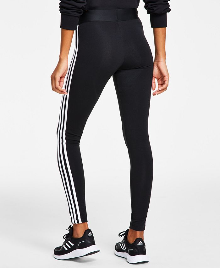 adidas Women's Essentials 3-Stripe Full Length Cotton Leggings, XS-4X ...