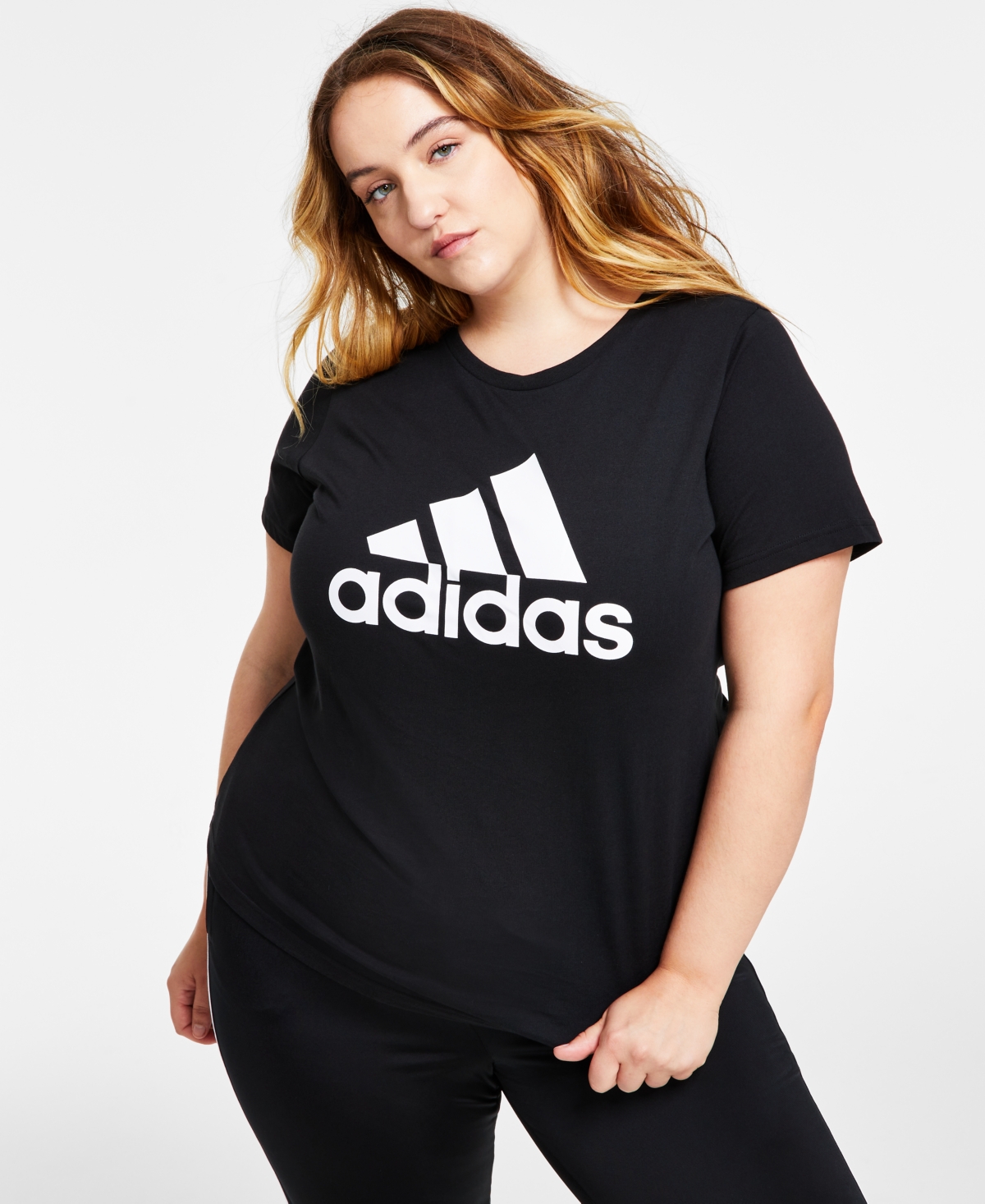 adidas Women's Essentials Logo Cotton T-Shirt, Xs-4X -white