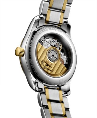 Women's Swiss Automatic Master Diamond Accent 18k Gold & Stainless Steel Bracelet Watch 29mm