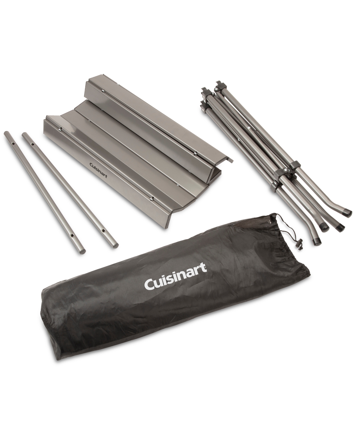 Shop Cuisinart Aluminum Folding Table In Stainless