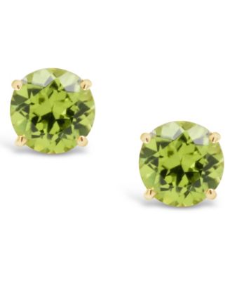 Peridot (1 ct. t.w.) Stud Earrings in 14K Yellow Gold