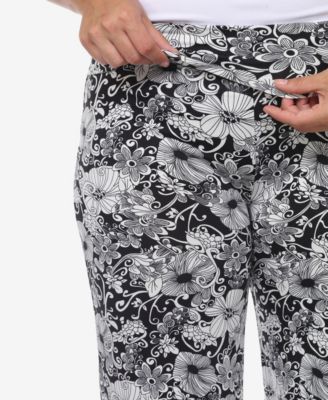 Plus Size Floral Paisley Palazzo Pants