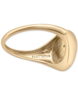 Diamond Sagittarius Constellation Ring (1/20 ct. t.w.) in 10k Gold, Created for Macy's