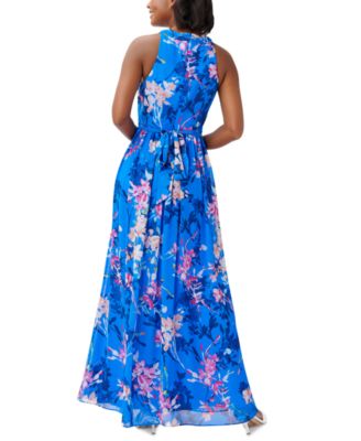 Adrianna Papell Women's Chiffon Floral-Print Gown