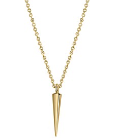 Spike 18" Pendant Necklace in 14k Gold-Plated Sterling Silver