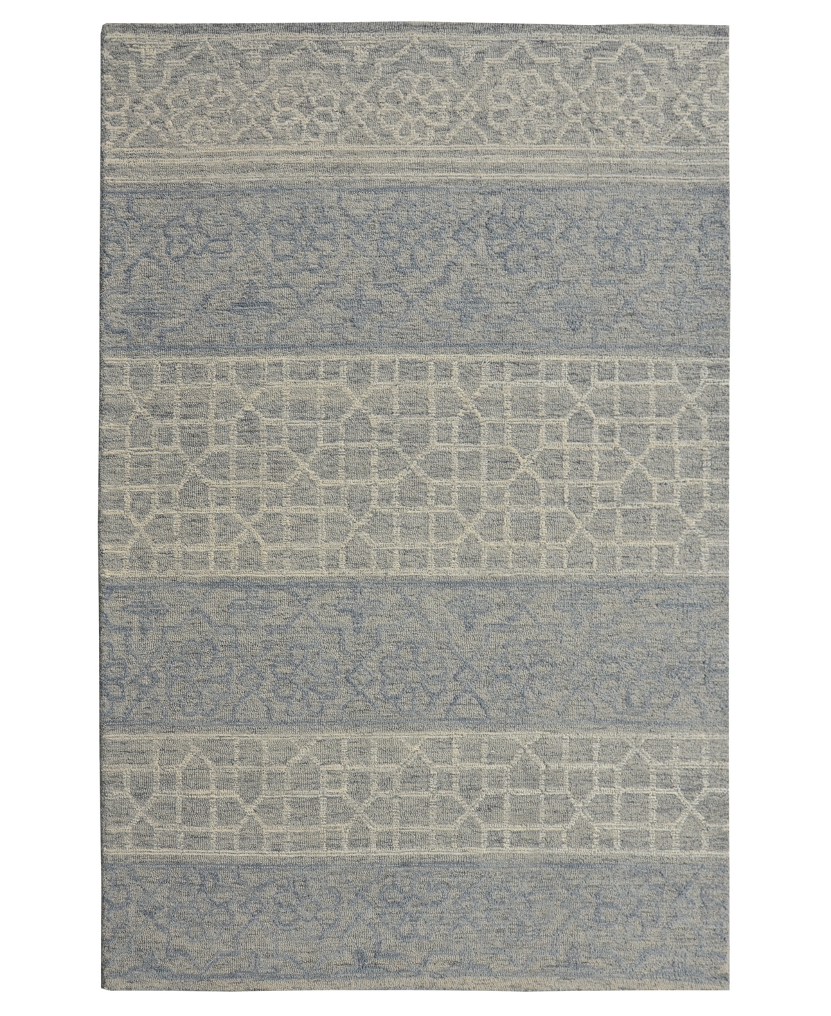 Kas Hudson 2467 9' x 13' Area Rug - Blue, Gray