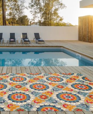Calla 6931 6'7" x 9' Outdoor Area Rug