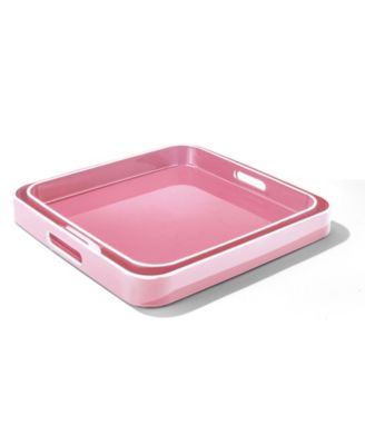 Square Trays with Rim, Set of 2