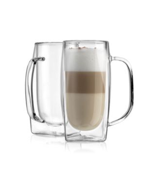 Godinger Nimbus Double Wall Latte Mugs, Set of 2 - Macy's