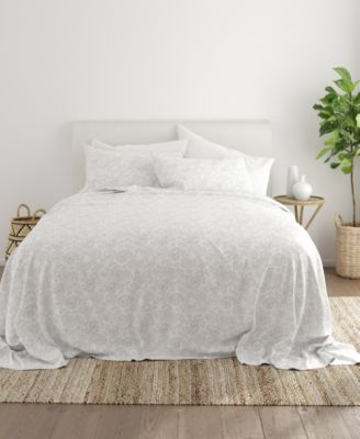 The Farmhouse Chic Premium Ultra Soft Pattern 4-Pc. Sheet Set, Queen