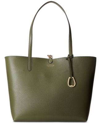 セール!Ralph Lauren Faux Leather Beach Print ReversibleTote Lauren Ralph Lauren Print Faux-Leather Reversible Tote - Macy's