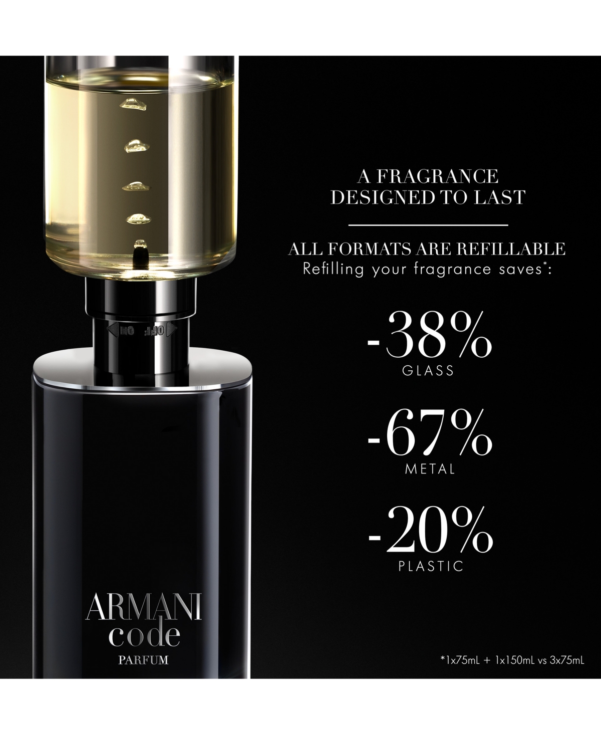 Shop Giorgio Armani Armani Beauty Men's Armani Code Parfum, 1.7oz. In No Color