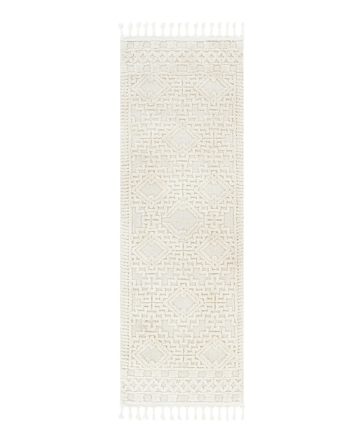 Surya Azilal Azi-2312 2'7in x 7'3in Runner Area Rug - Ivory