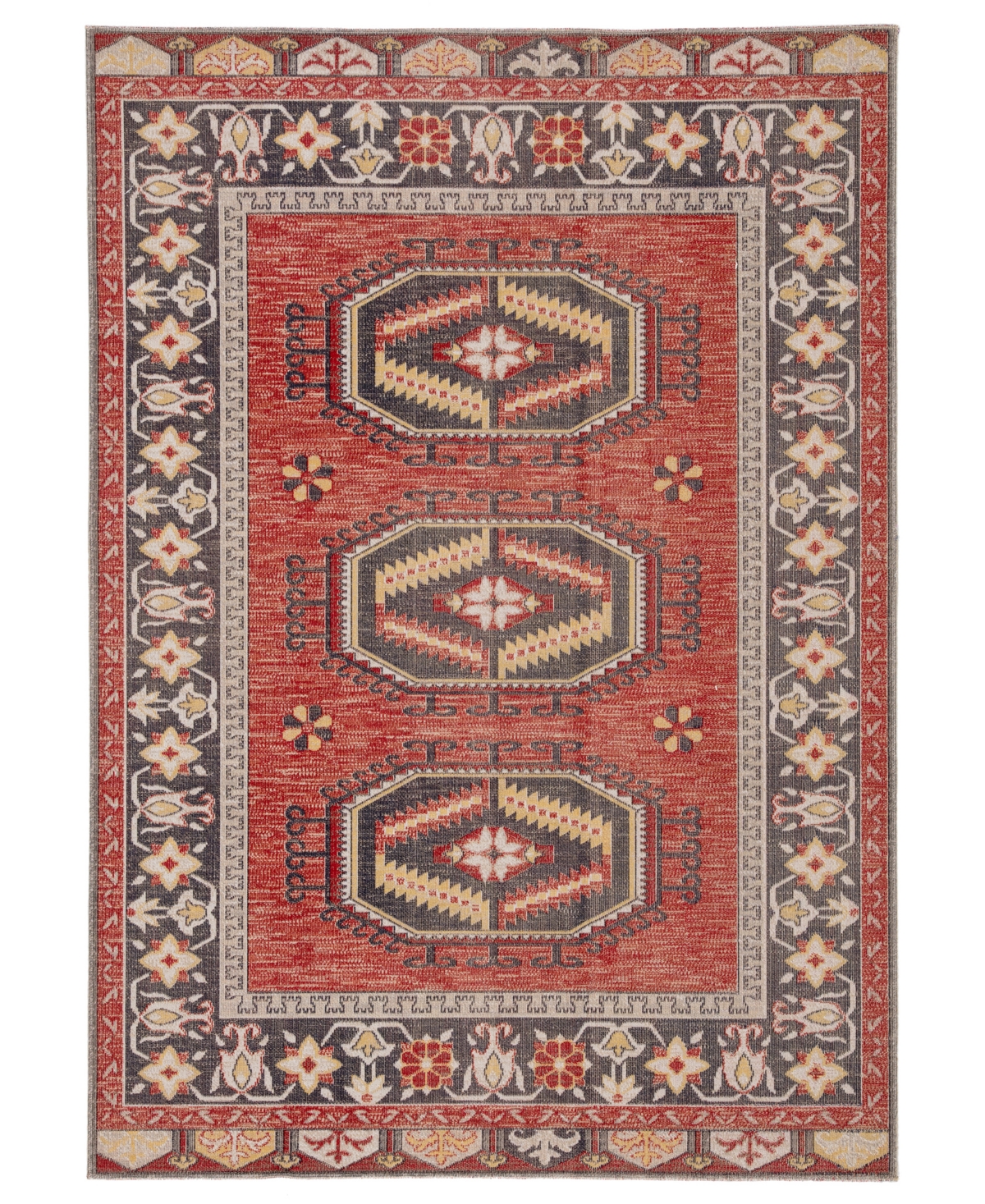 Jaipur Living Polaris POL12 7'6in x 9'6in Outdoor Area Rug - Red