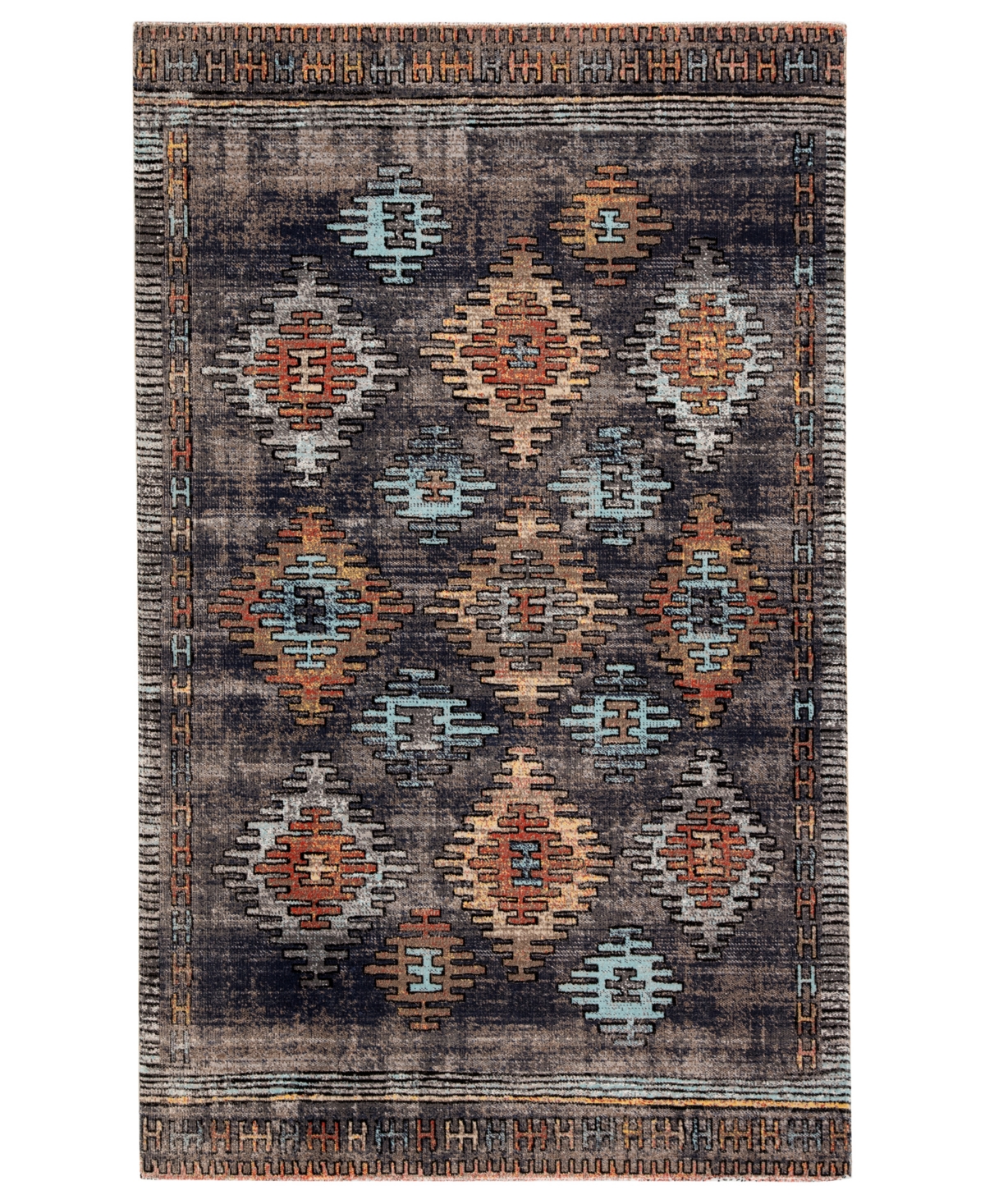 Jaipur Living Polaris POL18 7'6in x 9'6in Outdoor Area Rug - Blue