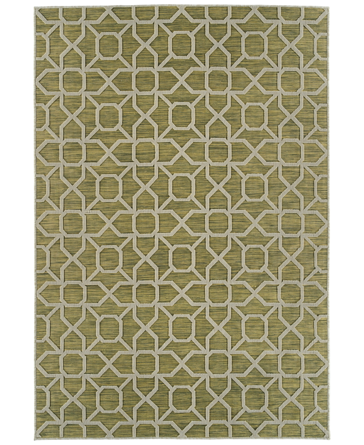 Kaleen Cove COV01 7'10in x 10' Outdoor Area Rug - Lime
