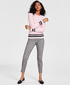 Women's Cable-Knit Sweater & Skinny Ankle Pants