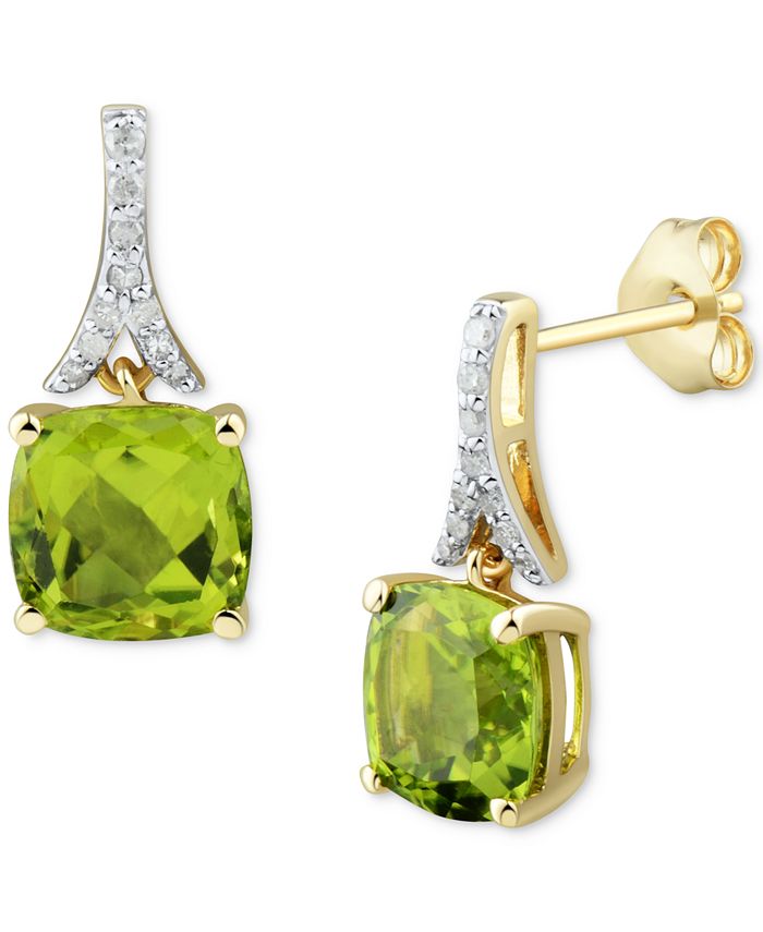Macy's peridot earrings sales