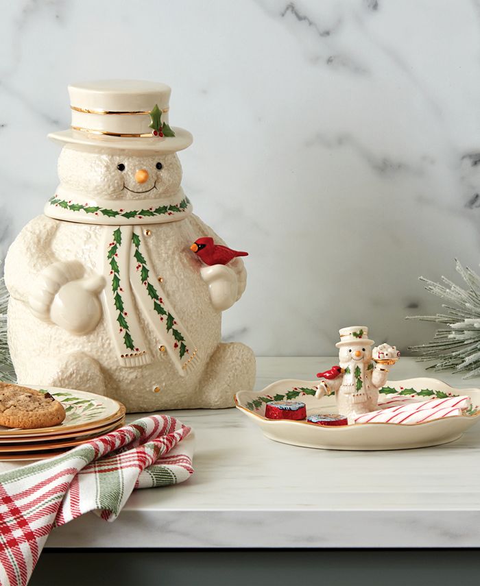 Lenox Snowman Treat Dish - Macy's