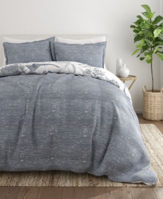 Molly Botanicals Reversible 3-Pc. Comforter Set, King/California King