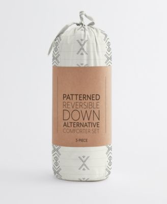 Urban Stitch Patterned Comforter Set, Full/Queen