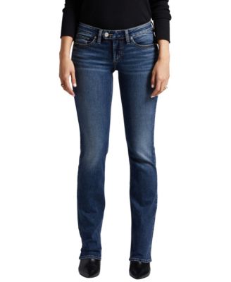 Silver Jeans Co. Women's Tuesday Low Rise Hip Hugging Slim Bootcut Jeans -  Macy's