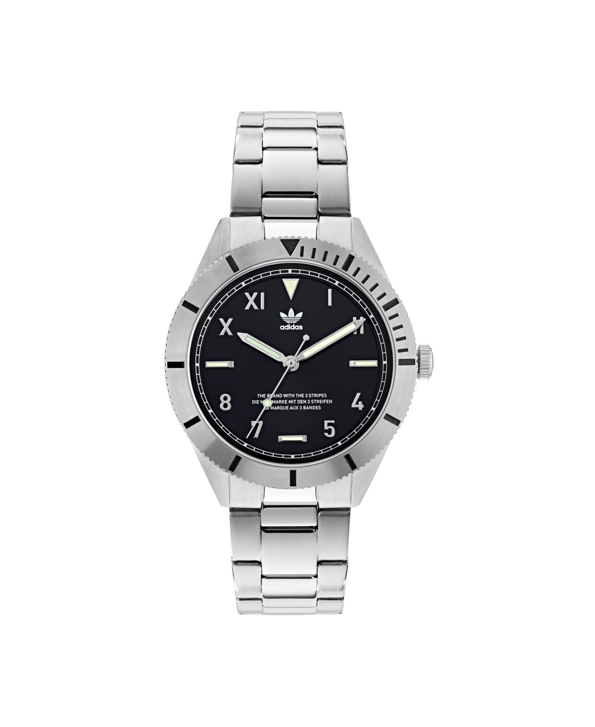 Unisex Three Hand Edition Three Silver-Tone Stainless Steel Bracelet Watch 41mm - Silver-Tone