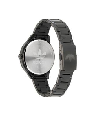 Unisex Three Hand Edition Three Small Black Stainless Steel Bracelet Watch 36mm