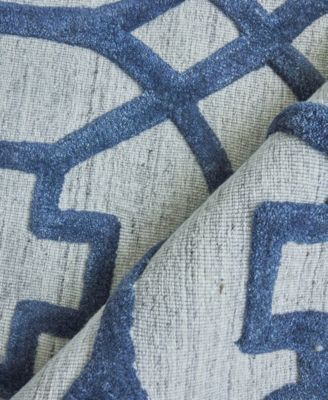 Exquisite Rugs Windsor Er2450 Area Rug In Navy,gray