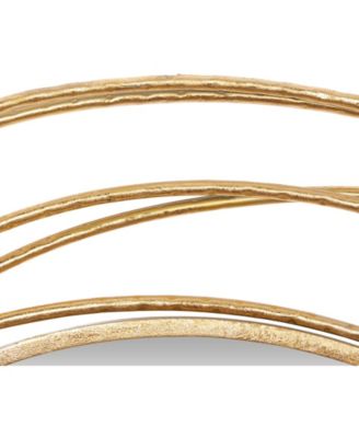 Wood Contemporary Wall Mirror, 38" x 40"