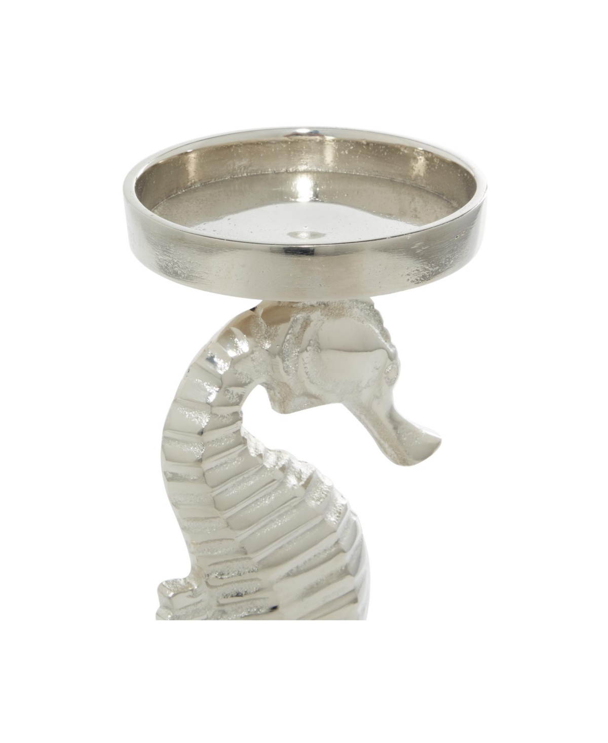 Coastal Candle Holder, Set of 2 - Silver-Tone